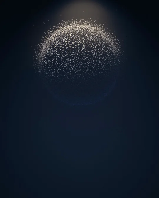 점의 구름 모션 배경